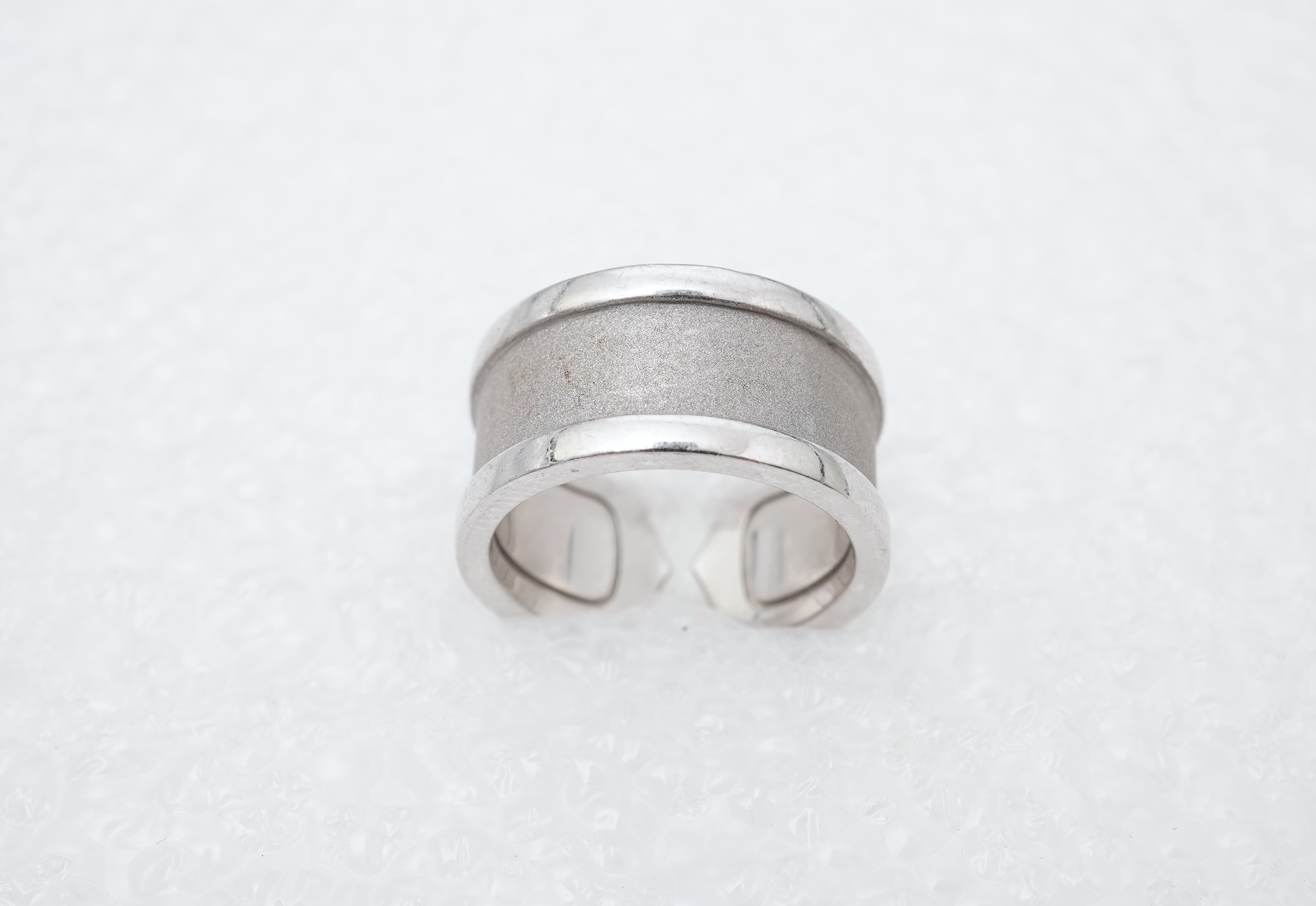 Cartier, a white gold ring, 'C de Cartier', circa 2000